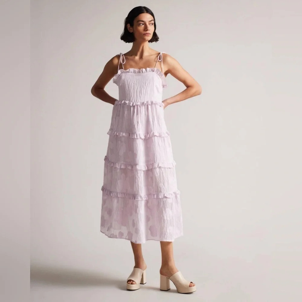 TED BAKER LONDON
Heidih Midi Dress - Purple Sz : 6